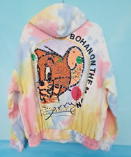 F&2, bunte Sweatshirtjacke, sehr ausgefallen, Strass, Einheitsgröße !MUST HAVE!