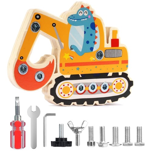 Montessori schraubbrett bagger - schraubbrett,
