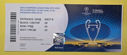 Ticket 2018 champions - 2018,