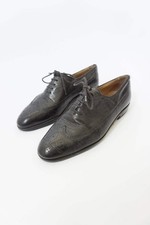 Schnürschuhe schwarz leder - schwarz,