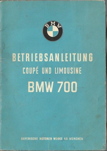 Bmw 700 coupe - coupe, limousine