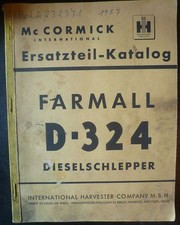 MC Cormick Farmail D324 Traktoren Ersatzteil-Liste