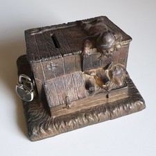 Antike Spardose Bauernjunge