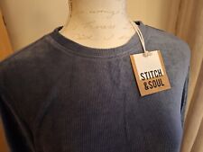 Cordkleid Damen Gr.M/L Neu !! Blau Langarm Cord Kleid Winter