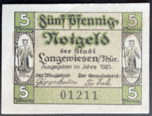 Pfennig langewiesen 1921 - 5,