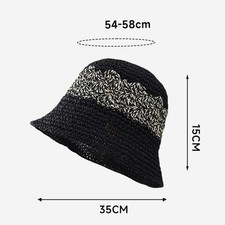 Sonnenhut für Damen und Herren mit weichem Strohmaterial für Sommertage