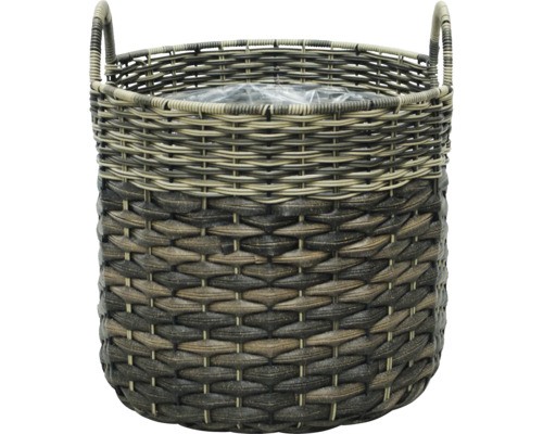 Korb polyrattan h 33 - polyrattan,