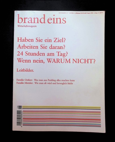 Wirtschaftsmagazin brand eins - brand,