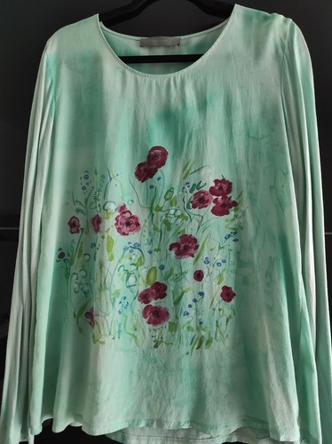 Neu seidenshirt langarm 44 - neu,