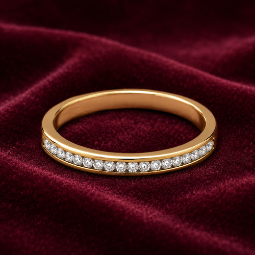 18kt gold eternity band - 18kt, ring