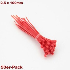 50x PACK CABLE TIES COLOUR