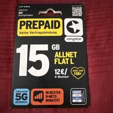 Congstar Prepaid Karte 12 €