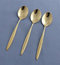 WMF Kopenhagen - 3 Mokkalöffel Espressolöffel - 800er Silber - vergoldet - 11 cm