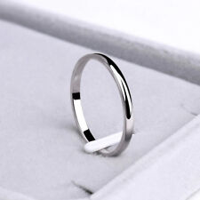 eleganter Ring 2mm aus Edelstahl schlicht & edel 4 Farben stylisch Beisteckring