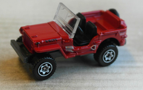 Matchbox jeep willys rot - jeep, warn