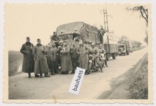 Foto Wehrmacht Motorrad, LKW