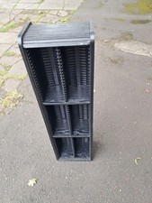 Deja Ständer Regal für 120 CD's, Holz mit Rollladen, Rollladenschrank