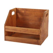 Schallplattenkiste aus Holz