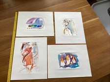 4 Bilder / Aquarelle, modern