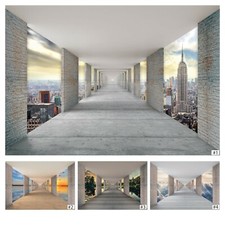 Fototapete TUNNEL Ziegelwand