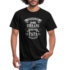 Superhelden ohne Umhang nennt man Papa Spruch Männer T-Shirt