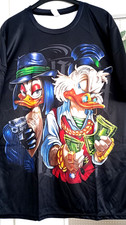 Herren T-Shirt, NEU, Größe XXL (54), 3D- Druck, Donald Duck, schwarz-bunt