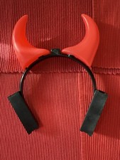 Teufel Hörner Haarreifen für Halloween, Karneval, Fasching, beleuchtet - gebr.