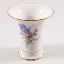 Meissen Vase Blume 2 Goldrand