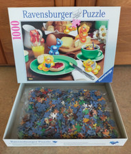 Ravensbirger Gelini Puzzle "Gelinis beim Frühstück" 1000 Teile in OVP 158690