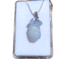 Aquamarin Rohstein Anhänger