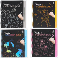 Kratzbuch mit Kratzstift