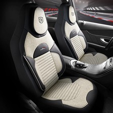 Sitzbezüge (Pilot) passend für Mitsubishi Space Star in Beige mit Rückentasche