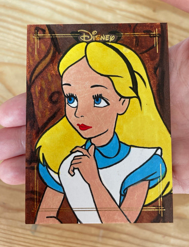 Topps disney sketchkarte alice - disney,