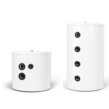 Edelstahl Puffer Speicher Wärmepumpenspeicher 40 - 200 Liter wandhängend