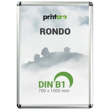  DIN B1  70x100 cm Alu-Klapprahmen Plakatrahmen Wechselrahmen Modell Rondo