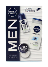 Nivea Men Active Sensitive Geschenkset Duschgel - Deo - Creme , EAN4006000035994
