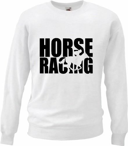 Sweatshirt horse racing - horse,