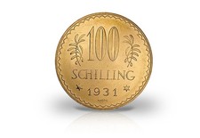 100 Schilling Goldmünze