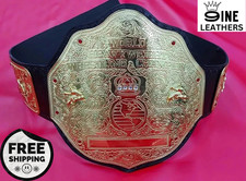 Big Gold World Heavy Weight Championship Replica Tittle Belt 2mm Brass Adult