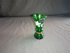 böhmische Glas Vase; Bohemia