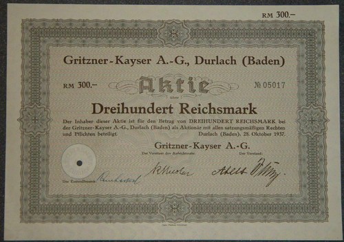 Gritzner kayser a g - , gritzner-kayser