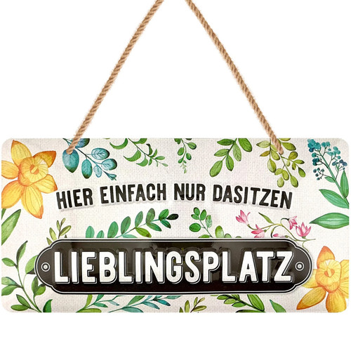 Lieblingsplatz schild garten - lieblingsplatz,