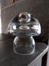 Formano Kristall Glas  Pilz Öl- Lampe Mundgeblasen Briefbeschwerer Vase Deko Top