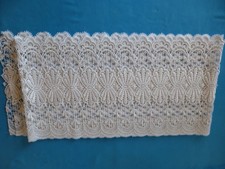 Plauener Spitze Scheibengardine Spitzengardine 30x 240cm weiß