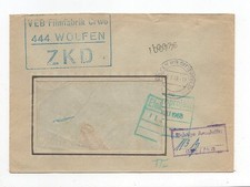 DDR Dienst ZKD Brief Wolfen