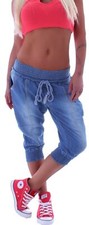 Boyfriend Jeans Capri Baggy Harem Hose Pumphose Haremshose 3/4 Pluderhose M52