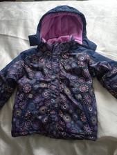 tolle Mädchen Winterjacke Anorak blau pink Gr 110
