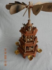Weihnachtspyramide 3 Etagen Erzgebirge Bayern Karussell  Kunst Holz Advent antik