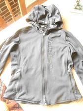 Fleece Jacke von AirField, schwarz, 2 Wege-Reißverschluss, Kapuze, gebraucht