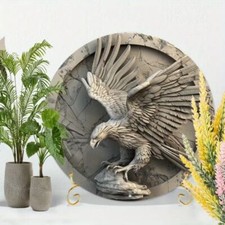 Blechschild rund Adler Vogel